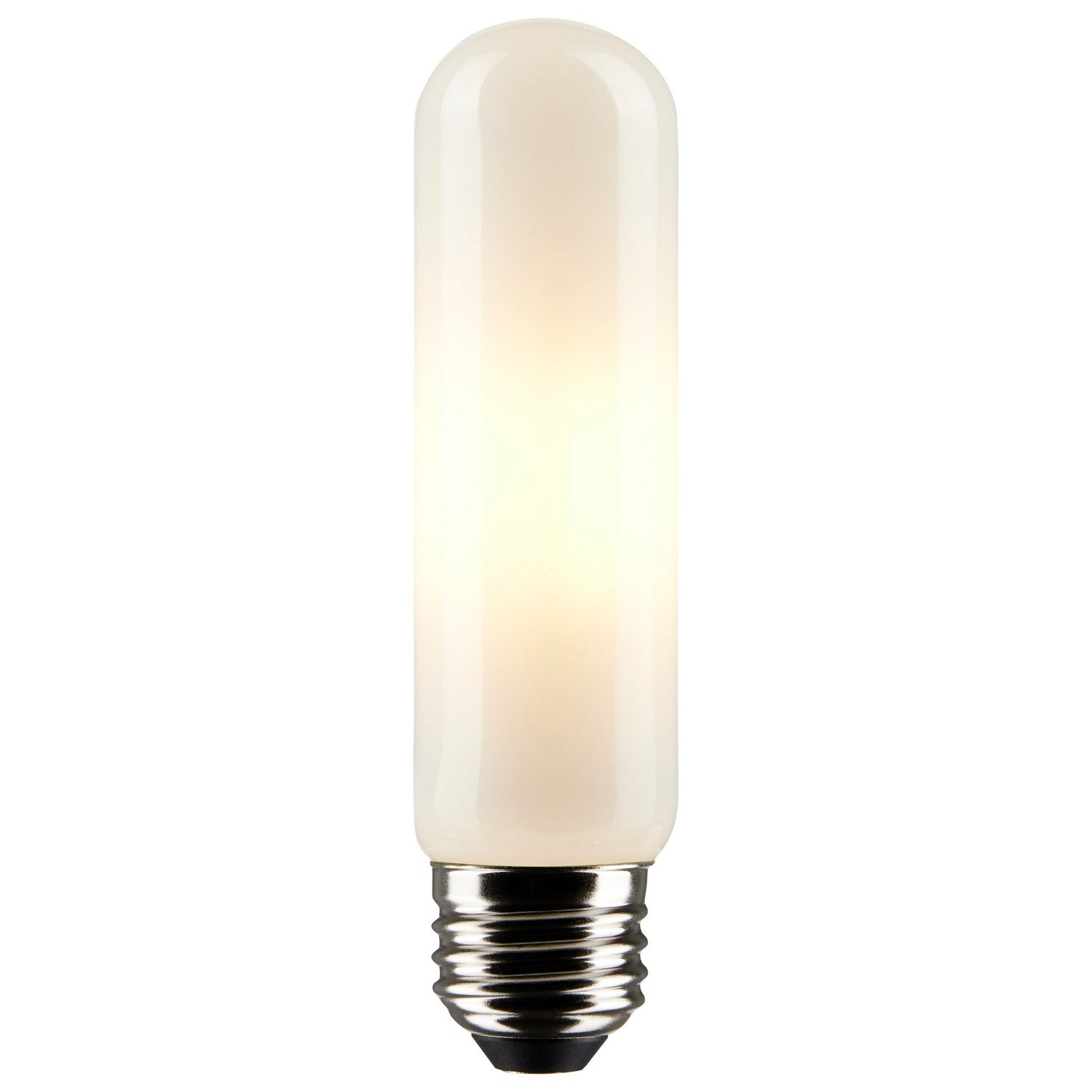 LED T10 Single Tube Bulb, 8W, 720lm, 2700K, 60W Equal, E26 Medium Base, Frosted, Pack of 2 - Bees Lighting
