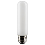 LED T10 Single Tube Bulb, 8W, 720lm, 2700K, 60W Equal, E26 Medium Base, Frosted, Pack of 2 - Bees Lighting