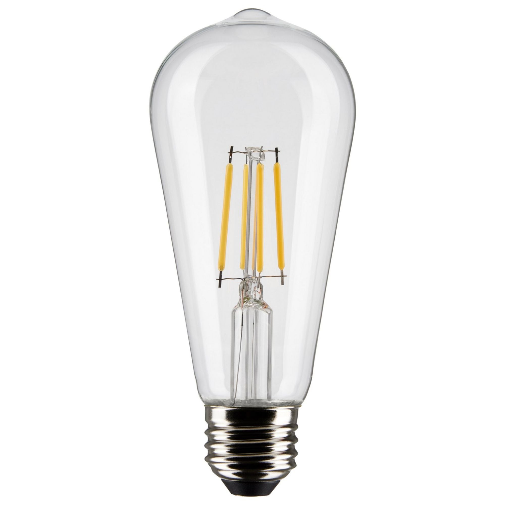 ST19 LED Bulb, 5 Watts, 425lm, 2700K, 40W Equal, E26 Medium Base, Clear Finish, Pack of 2 - Bees Lighting