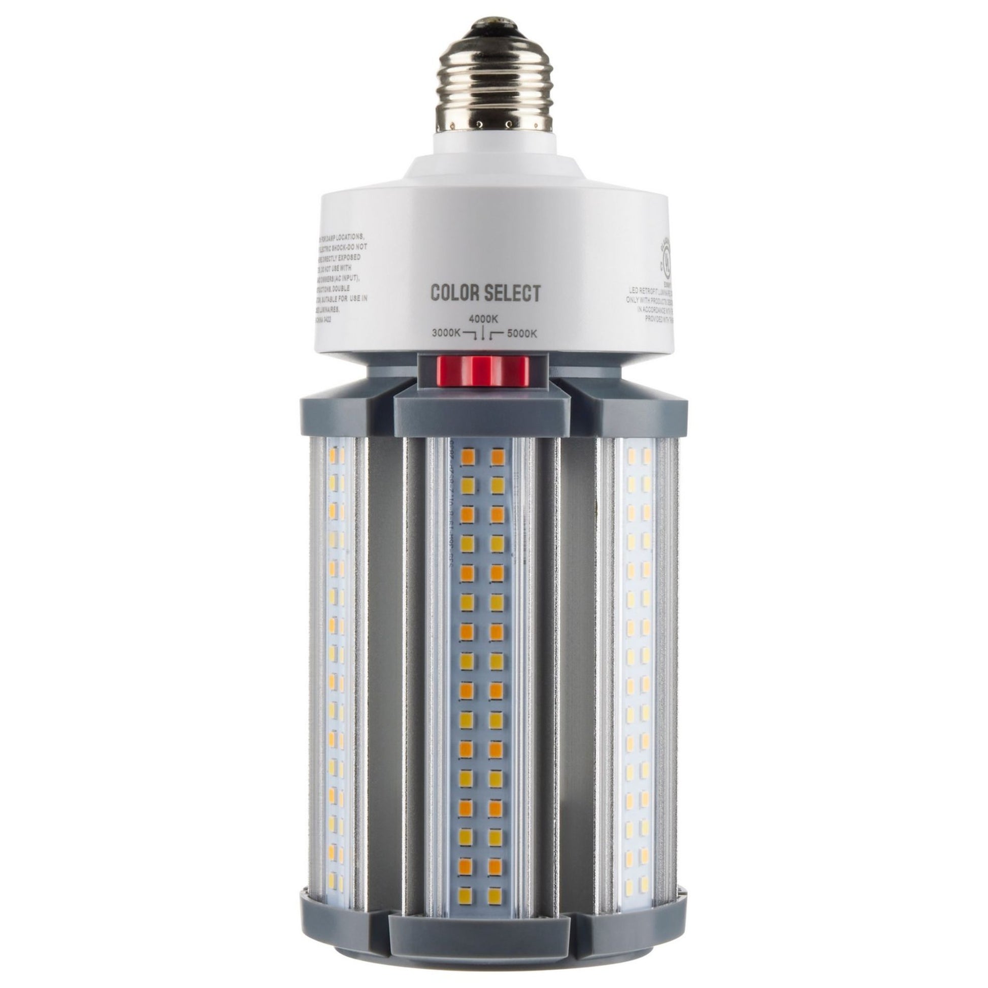 Retrofit LED Corn Bulb Omnidirectional, 45 Watts, 6300lm, Selectable CCT, E26 Base, 480V - Bees Lighting
