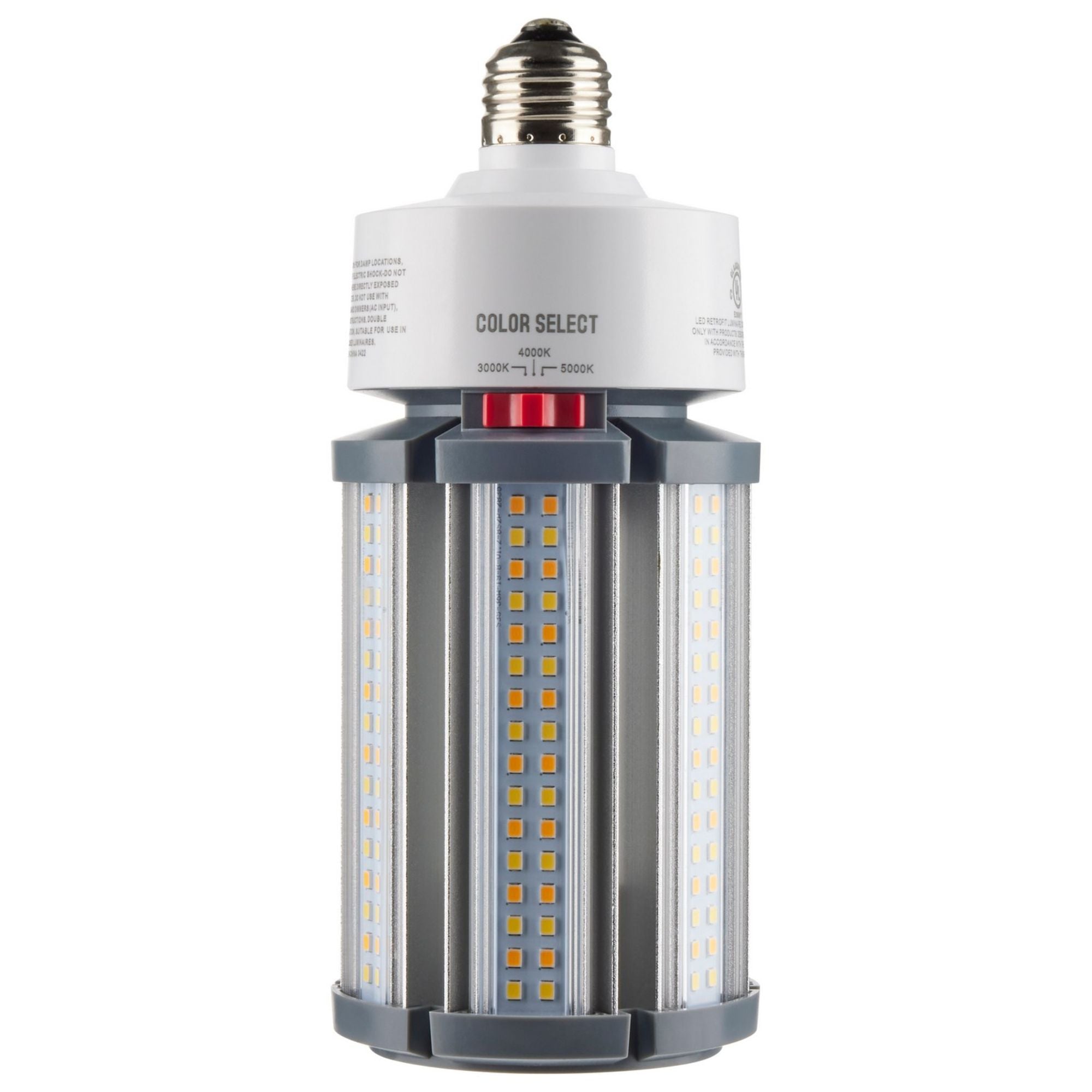 Retrofit LED Corn Bulb Omnidirectional, 45 Watts, 6300lm, Selectable CCT, E26 Base, 480V - Bees Lighting