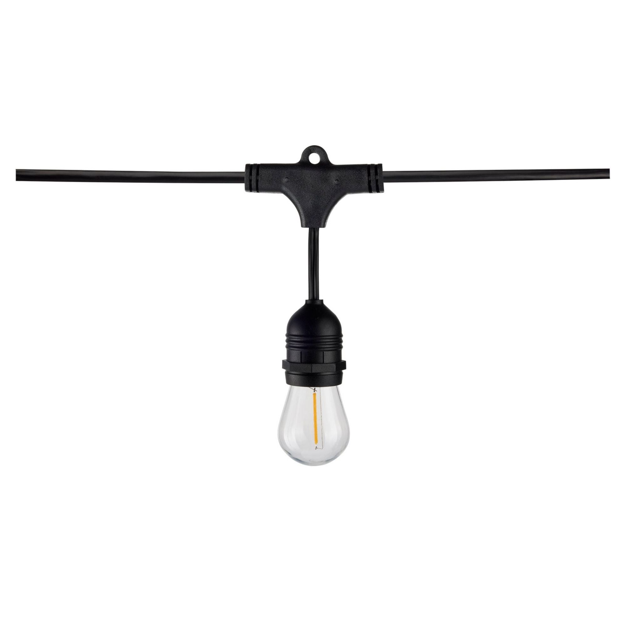 Indoor/Outdoor 24 Feet LED String Light, 12-LED Bulbs, 2200K