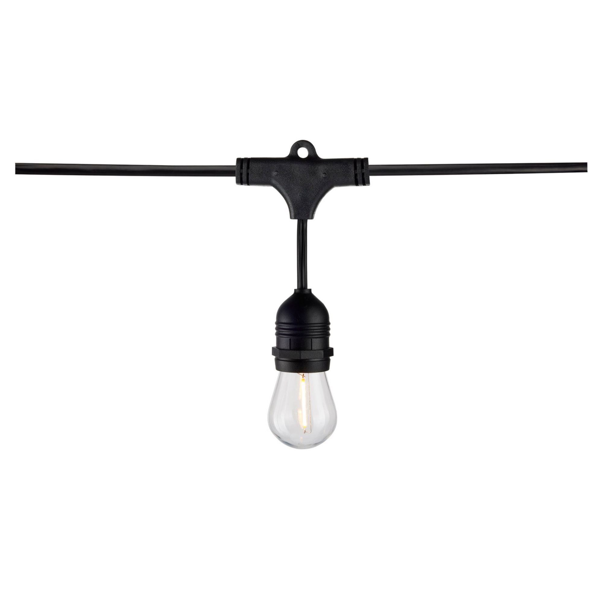 Indoor/Outdoor 24 Feet LED String Light, 12-LED Bulbs, 2200K