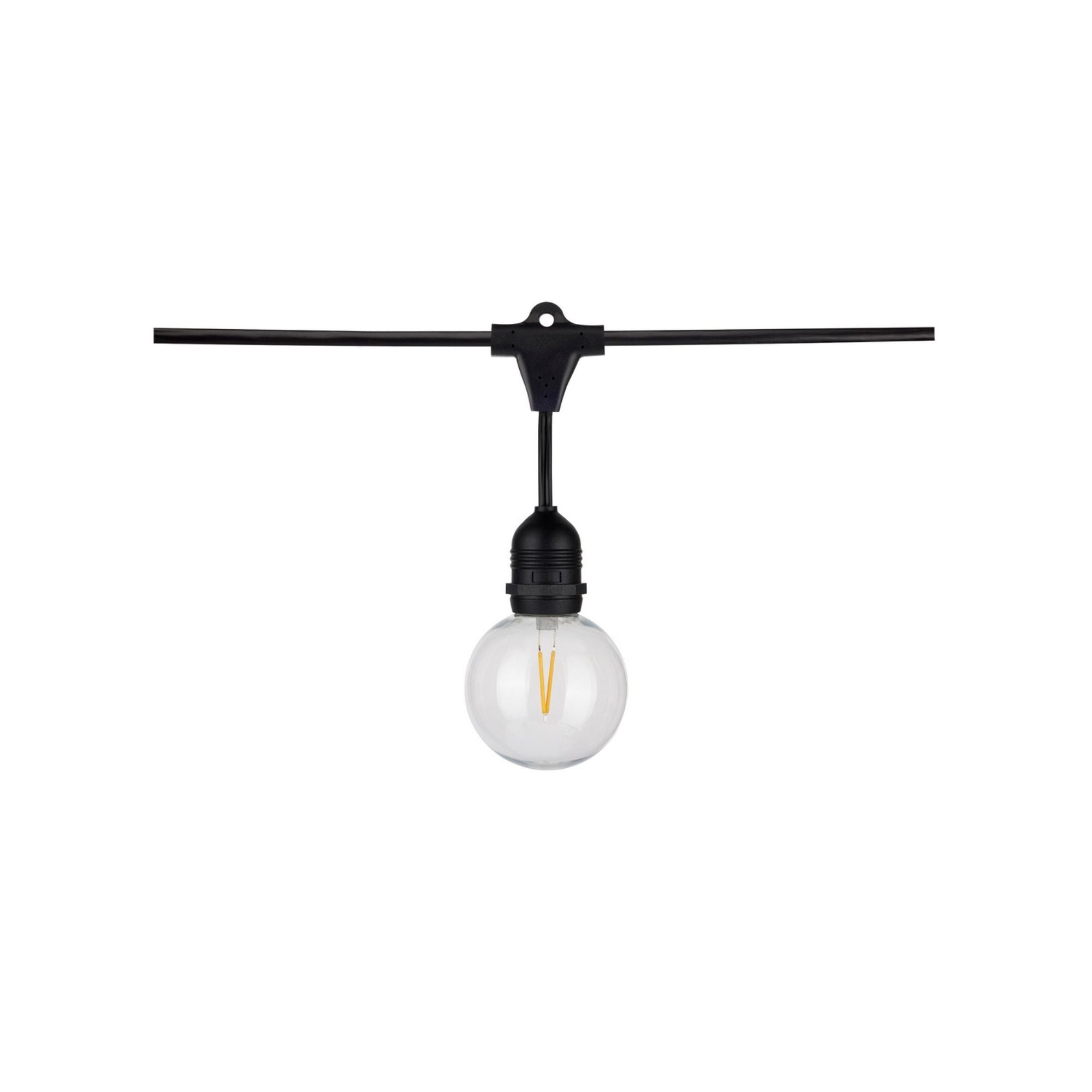Indoor/Outdoor 24 Feet String Light, 12 Globe bulbs, 2200K - Bees Lighting