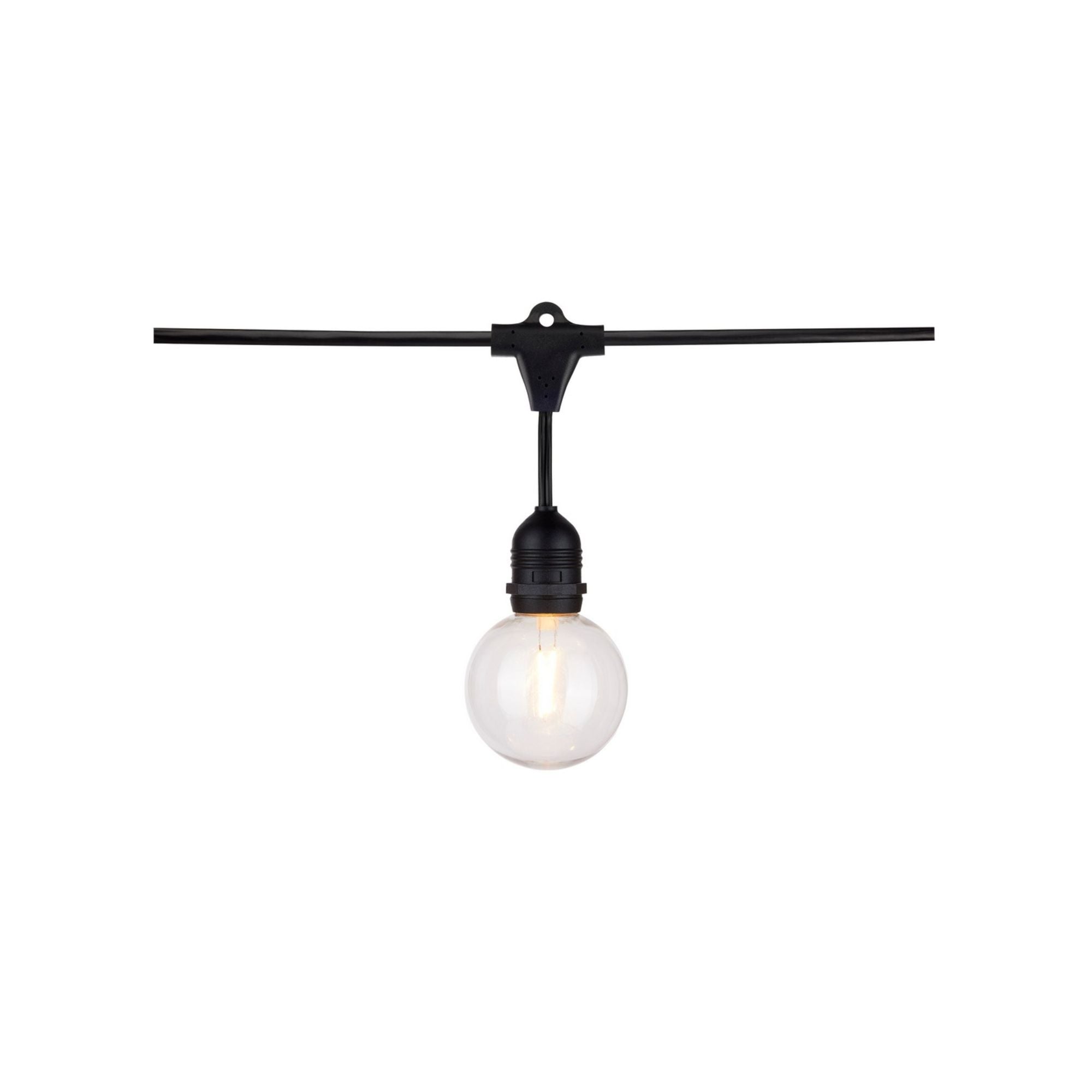 Indoor/Outdoor 24 Feet String Light, 12 Globe bulbs, 2200K - Bees Lighting