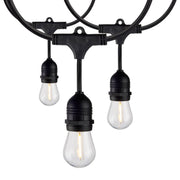 Indoor/Outdoor 24 Feet LED String Light, 12-S14 bulbs, 2200K, Pack of 2 - Bees Lighting