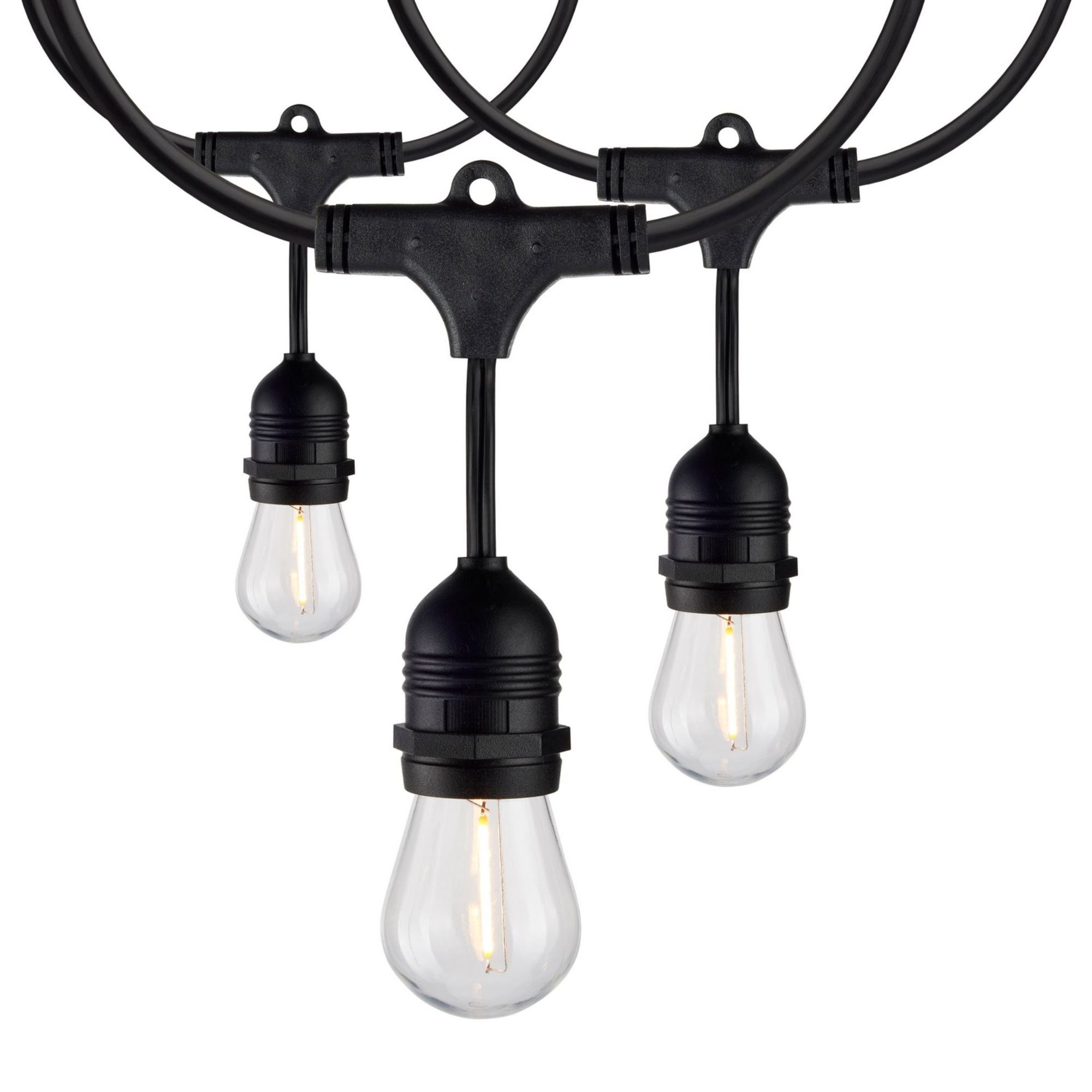 Indoor/Outdoor 24 Feet LED String Light, 12-S14 bulbs, 2200K, Pack of 2 - Bees Lighting