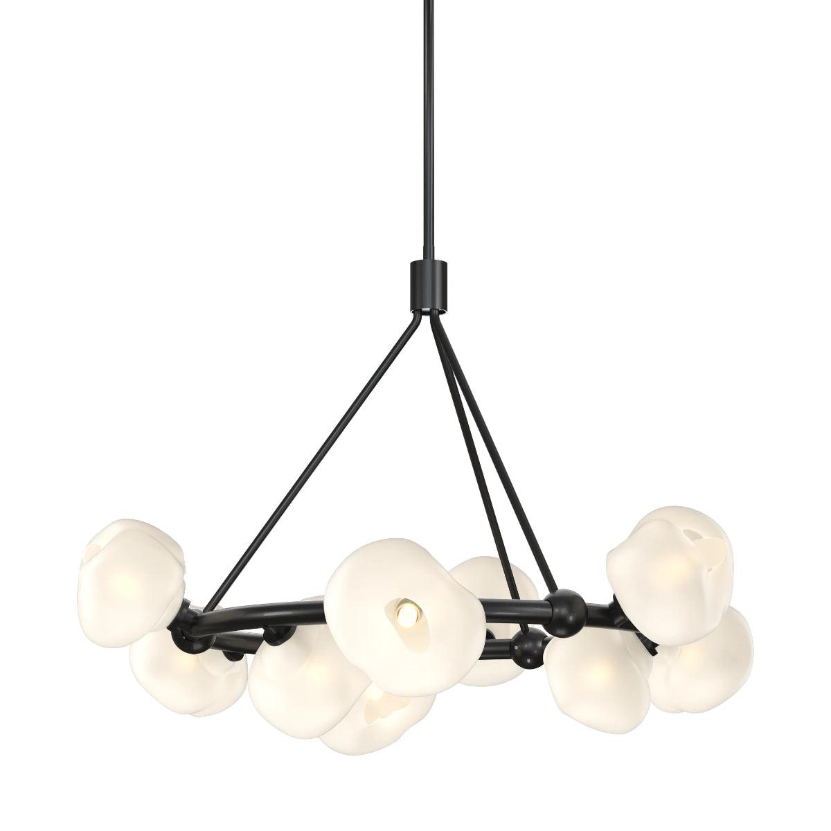 Ume 32 In. 9 Lights Pendant Light Frosted Glass