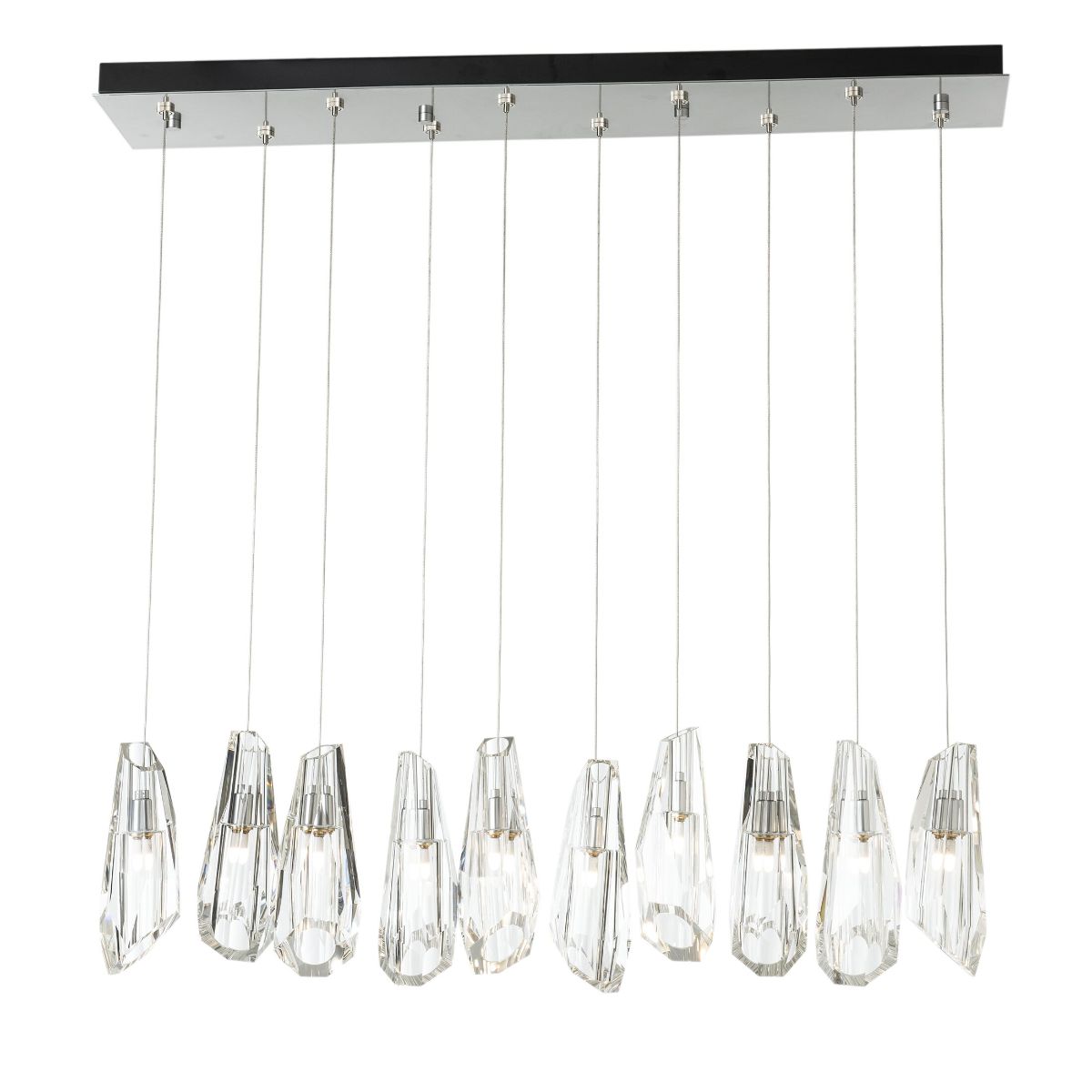 Luma 45 in. 10 Lights Linear Pendant Light with Long Height - Bees Lighting