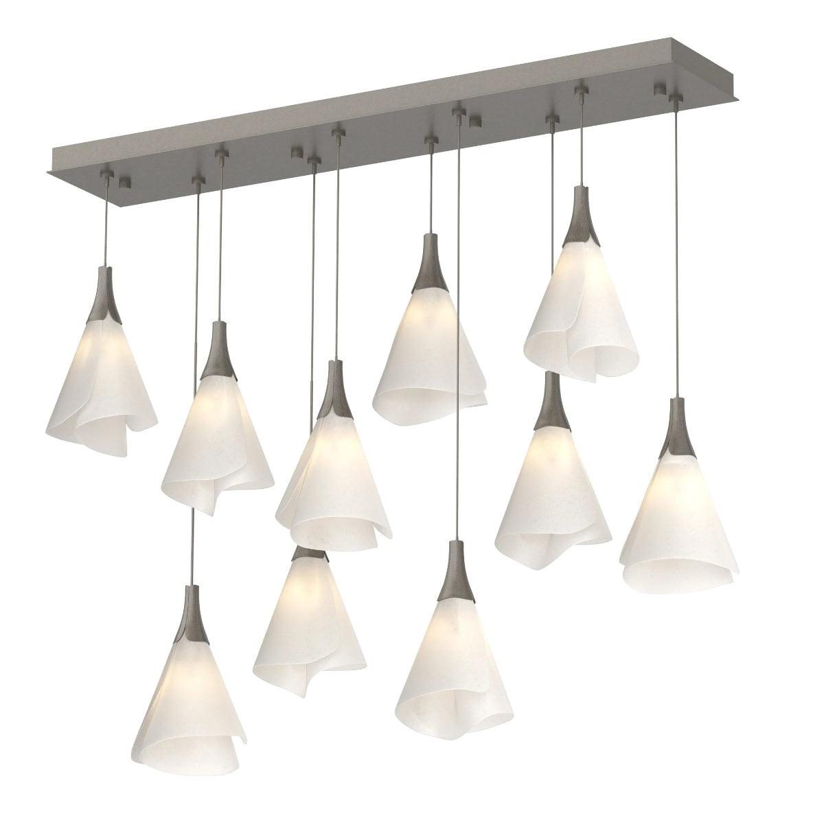 Mobius 46 in. 10 Lights Linear Pendant Light with Standard Height - Bees Lighting