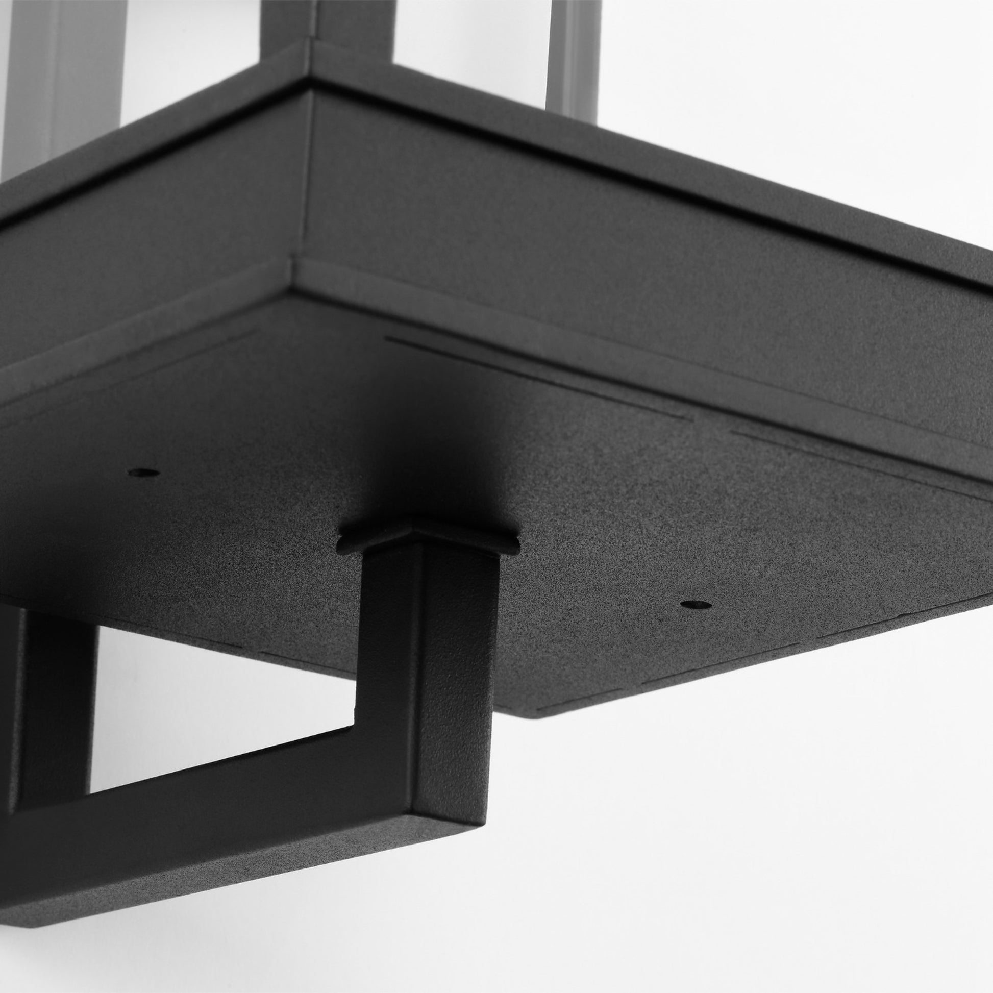Cupertino 19" Medium Bracket Wall Lantern, Textured Black Finish - Bees Lighting