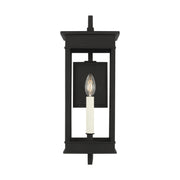 Cupertino 19" Medium Bracket Wall Lantern, Textured Black Finish - Bees Lighting