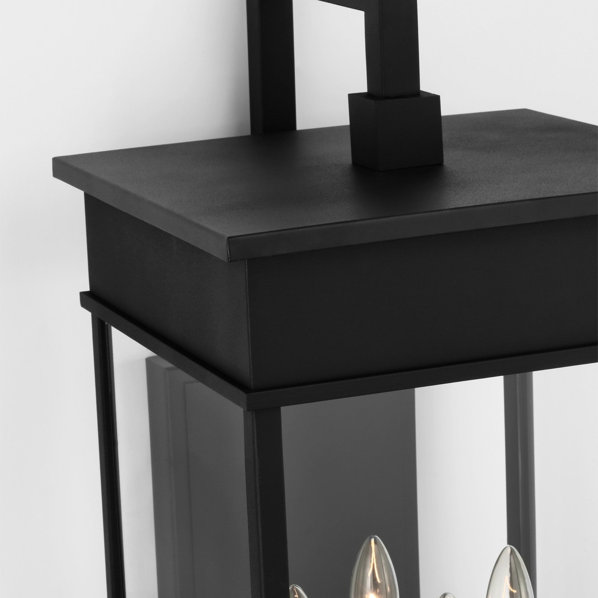 Cupertino 26" 4-Light Outdoor Pendant, Textured Black Finish - Bees Lighting