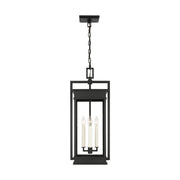 Cupertino 26" 4-Light Outdoor Pendant, Textured Black Finish - Bees Lighting