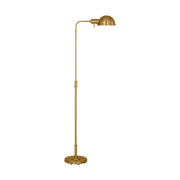 Belmont Large Task Floor Lamp, Burnished Brass Finish - Bees Lighting