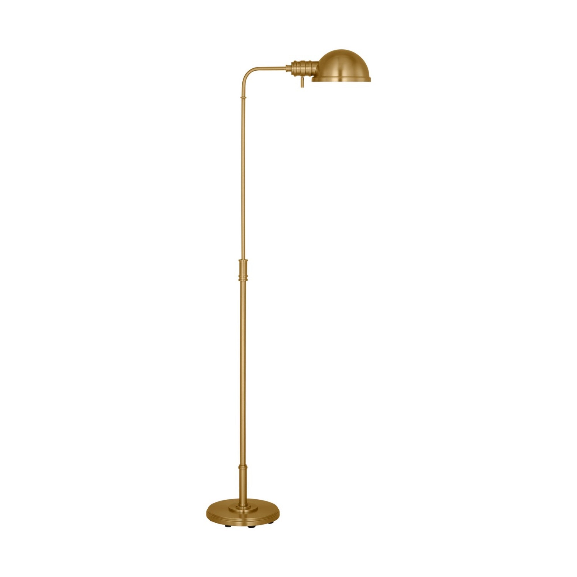 Belmont Large Task Floor Lamp, Burnished Brass Finish - Bees Lighting