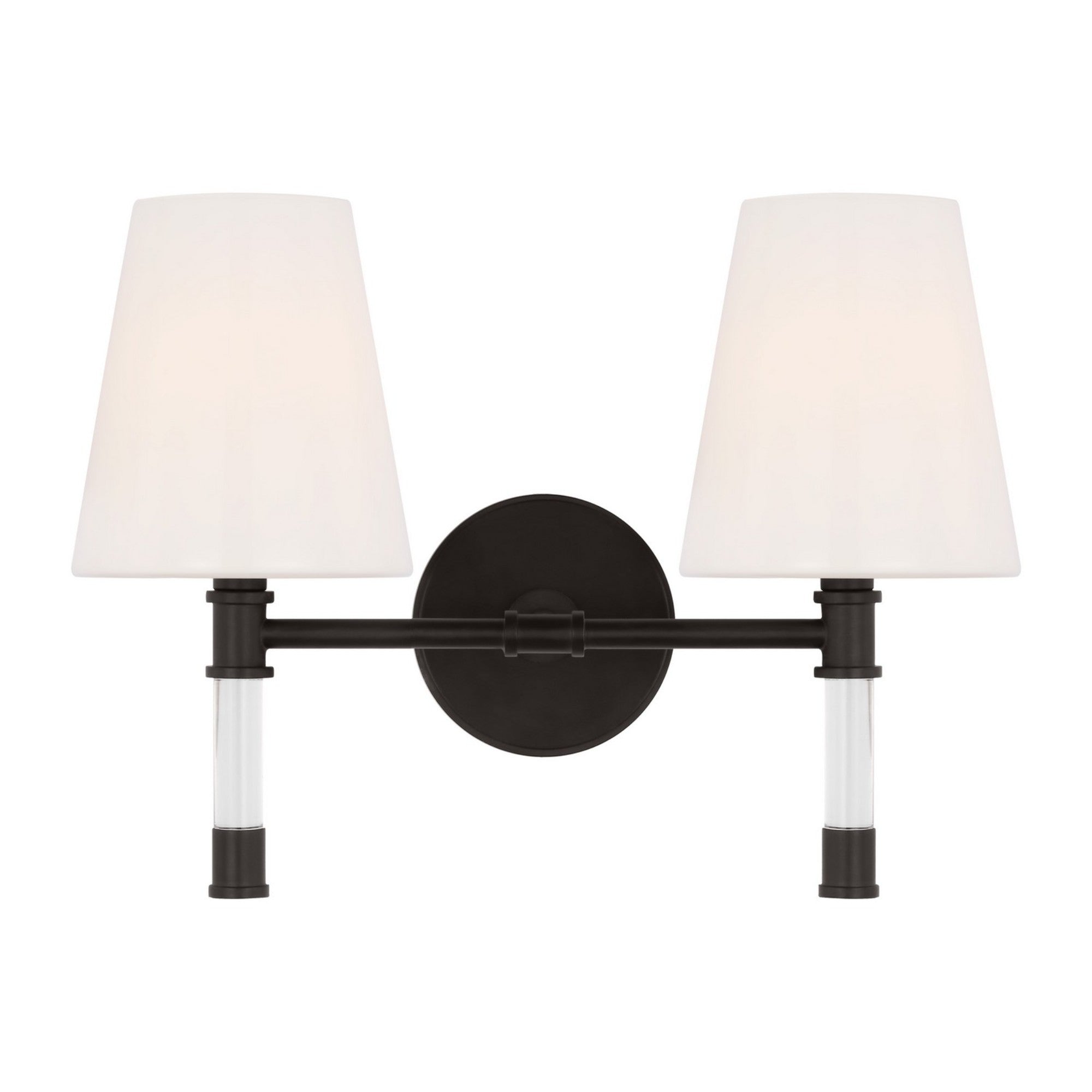 Hanover 15" 2-Light Bathroom Vanity, Aged Iron Finish - Bees Lighting