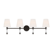 Hanover 34" 4-Light Bathroom Vanity, Aged Iron Finish - Bees Lighting
