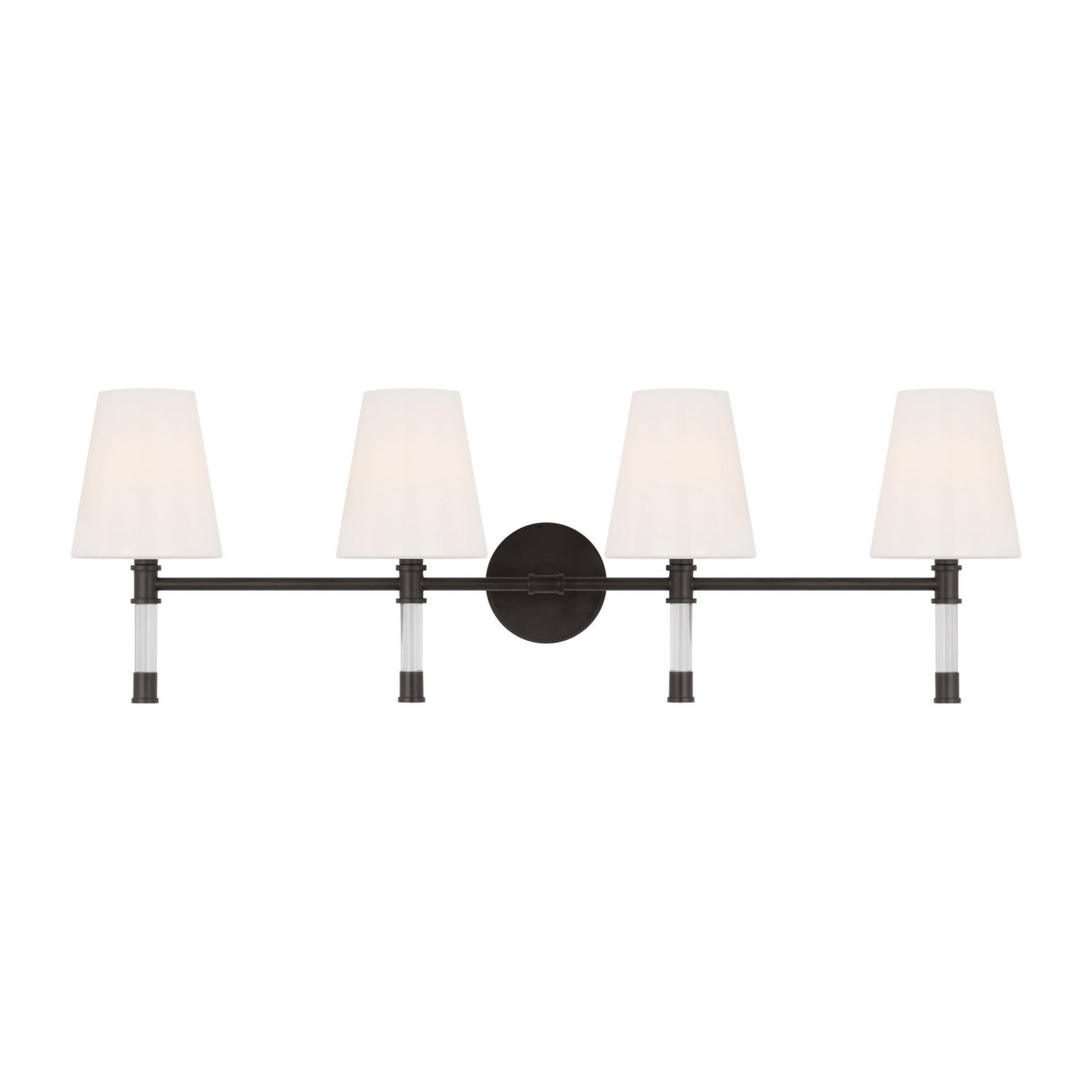 Hanover 34" 4-Light Bathroom Vanity, Aged Iron Finish - Bees Lighting
