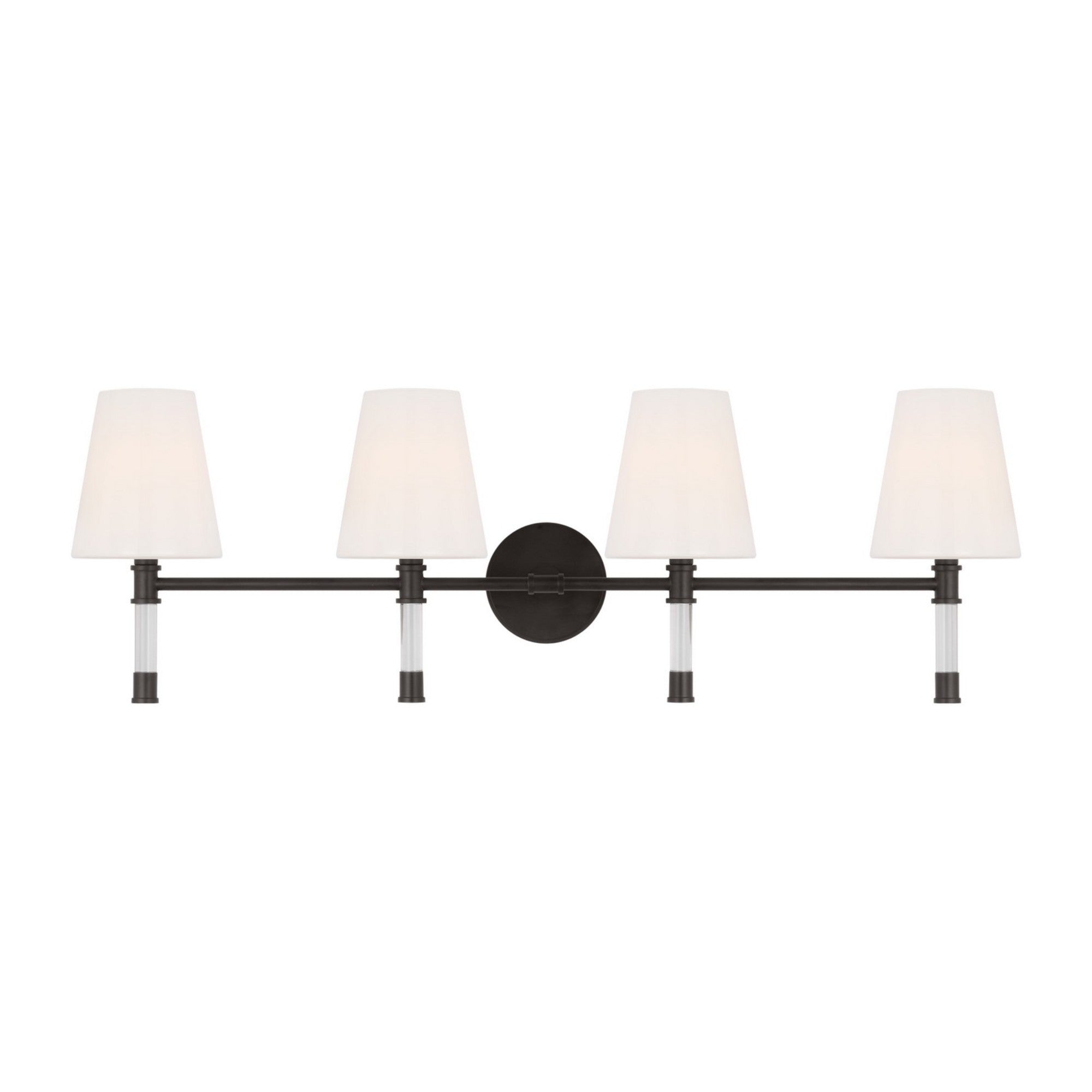 Hanover 34" 4-Light Bathroom Vanity, Aged Iron Finish - Bees Lighting