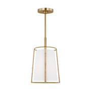 Cortes 10" Medium Hanging Shade, Satin Brass Finish - Bees Lighting