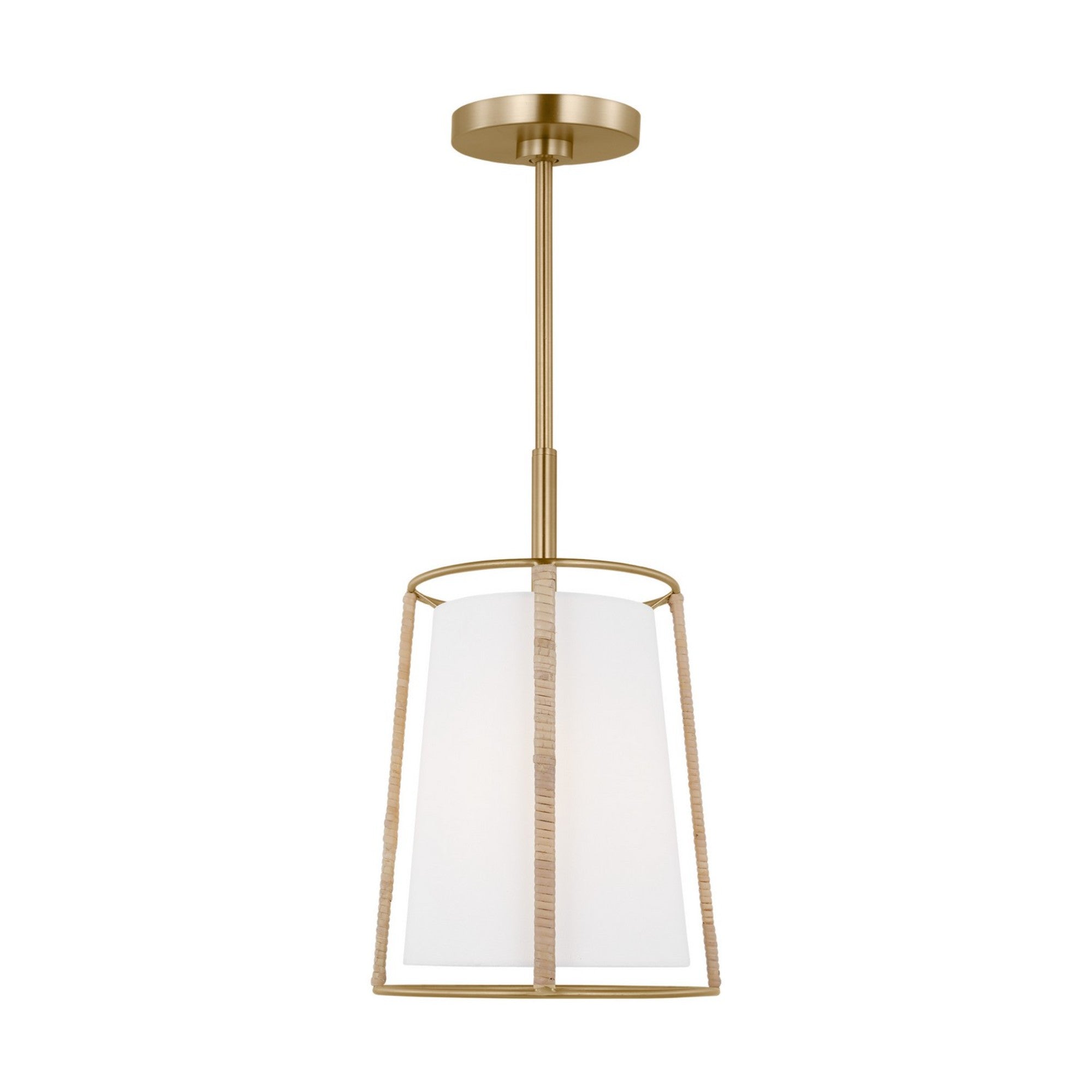 Cortes 10" Medium Hanging Shade, Satin Brass Finish - Bees Lighting