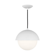 Hyde 12" Medium Pendant, Matte White Finish - Bees Lighting