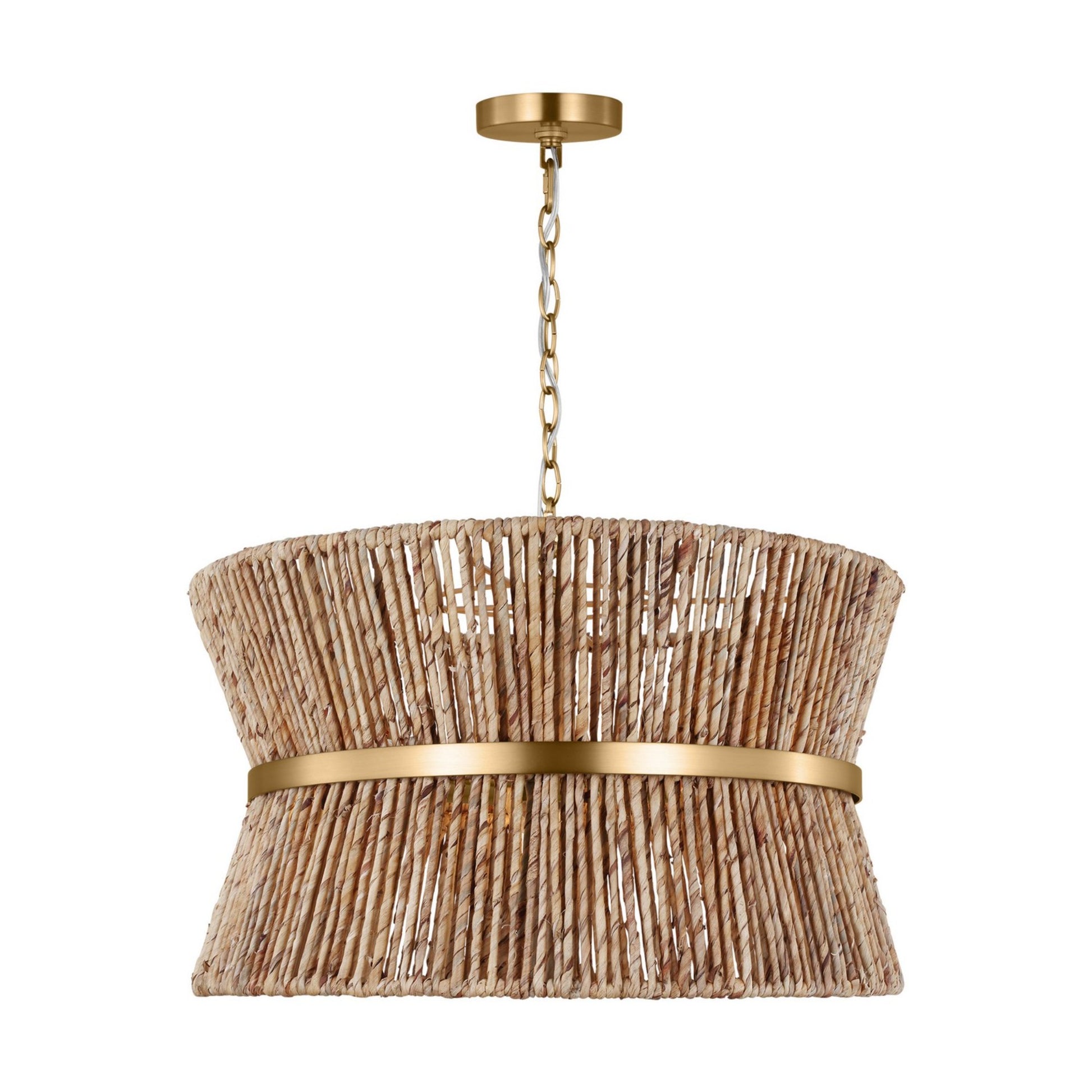 Thurlo 24" 3-Light Medium Hanging Shade, Satin Brass Finish - Bees Lighting
