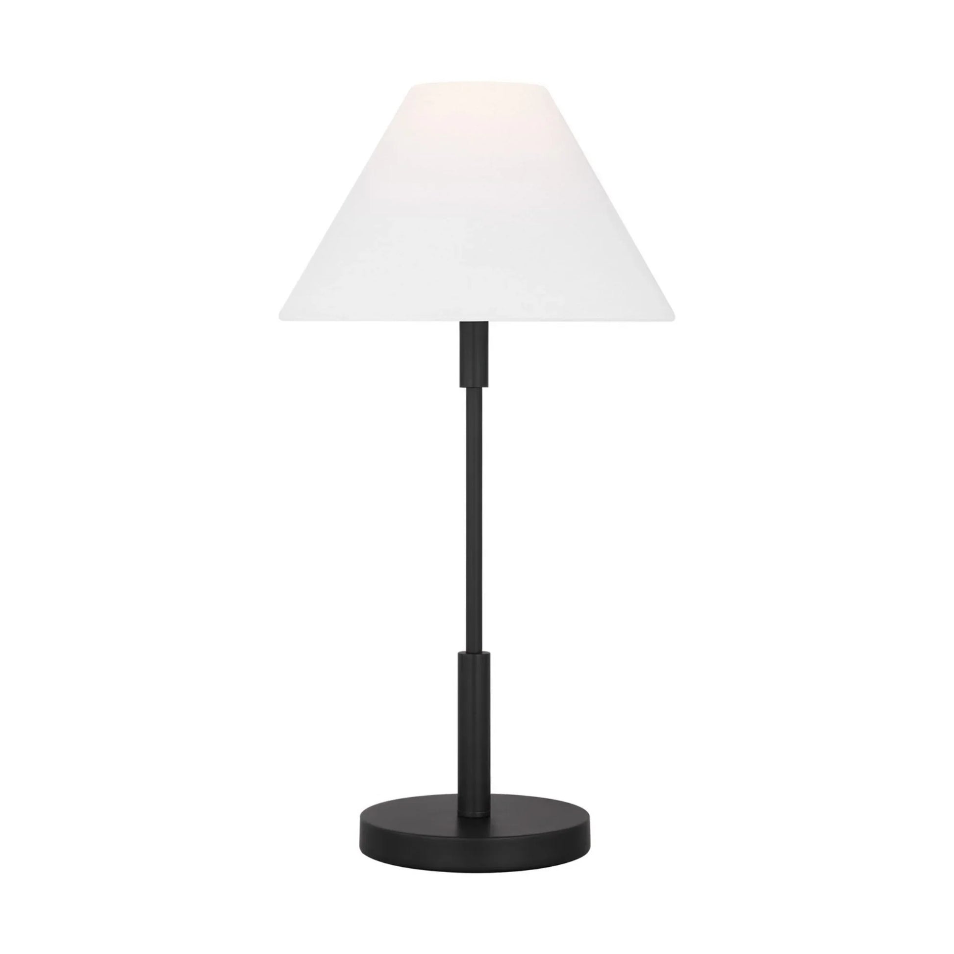 Porteau 23" Medium Table Lamp, Midnight Black Finish - Bees Lighting