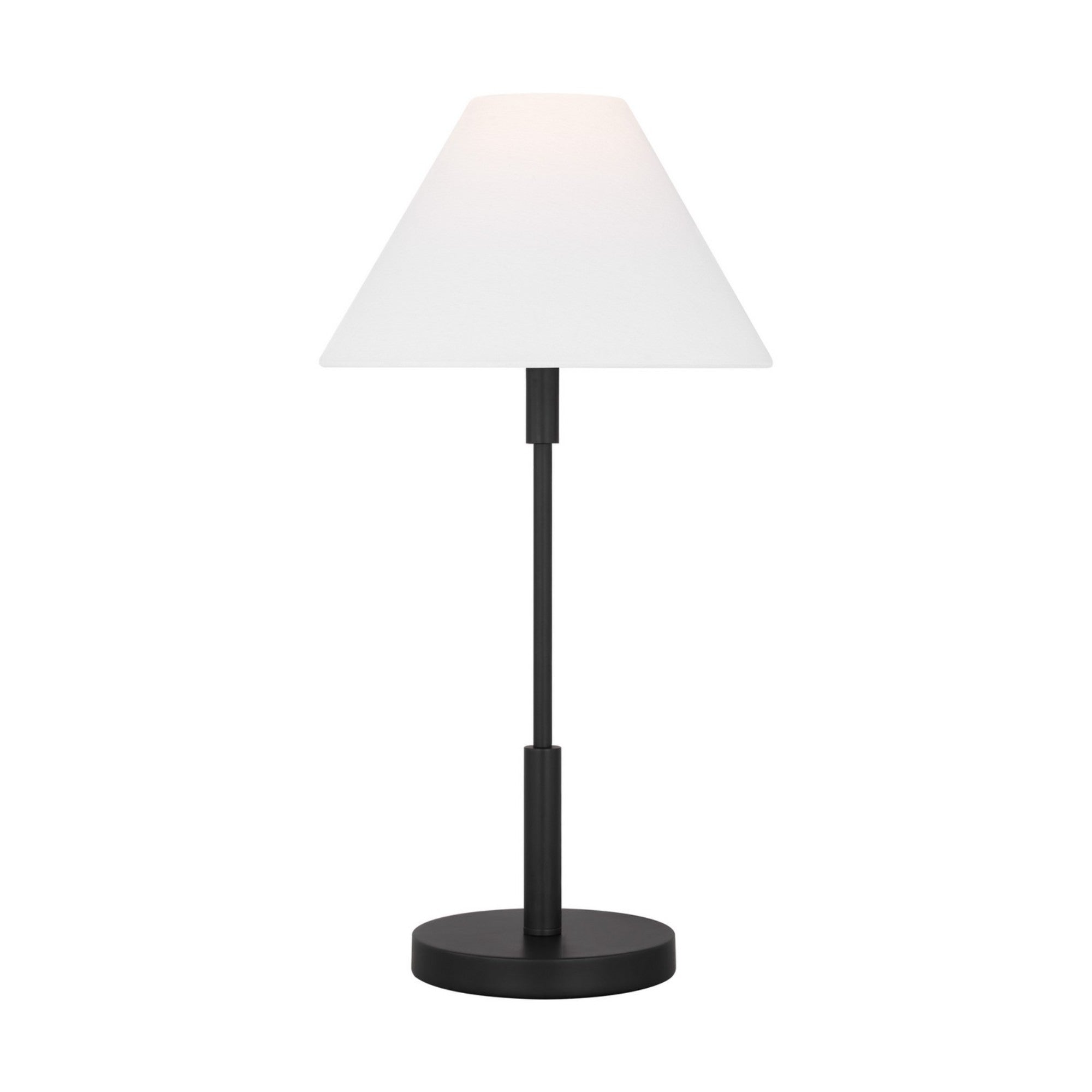 Porteau 23" Medium Table Lamp, Midnight Black Finish - Bees Lighting