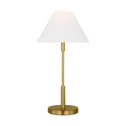 Porteau 23" Medium Table Lamp, Satin Brass Finish - Bees Lighting