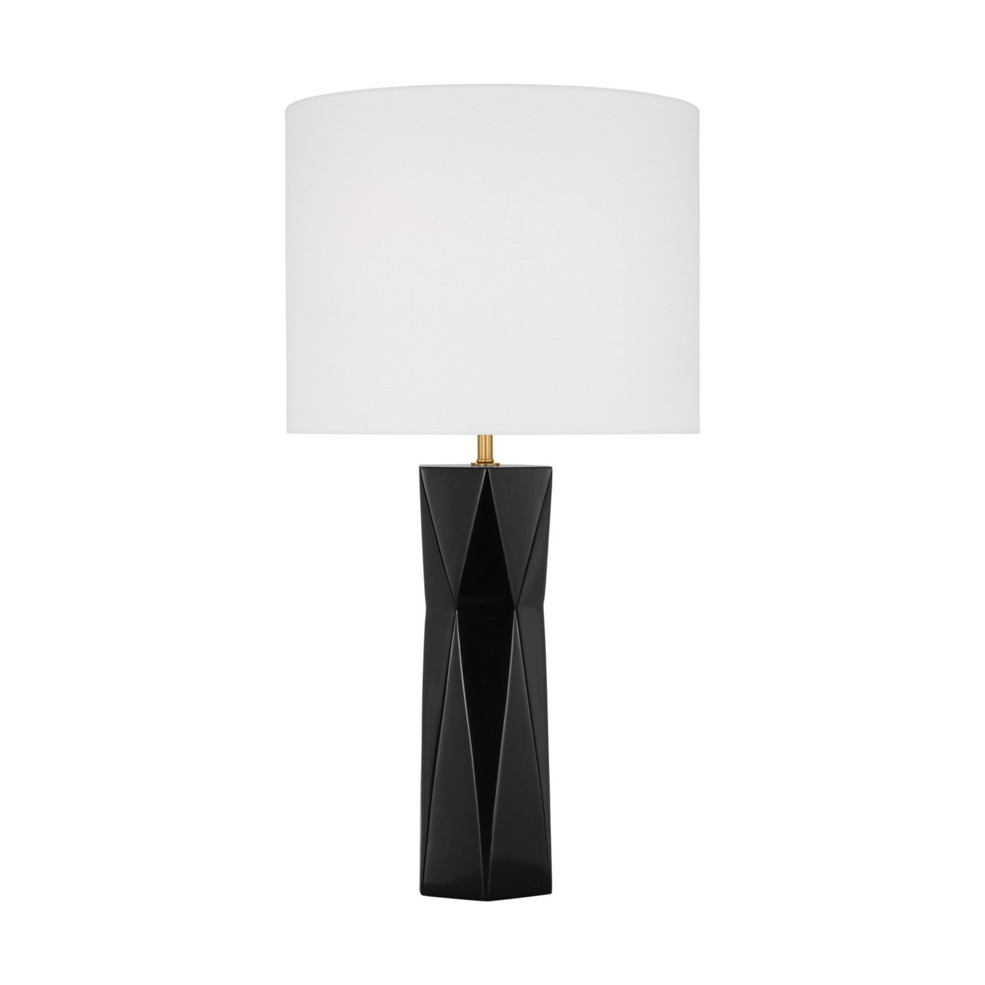 Fernwood 27" Table Lamp, Gloss Black Finish - Bees Lighting