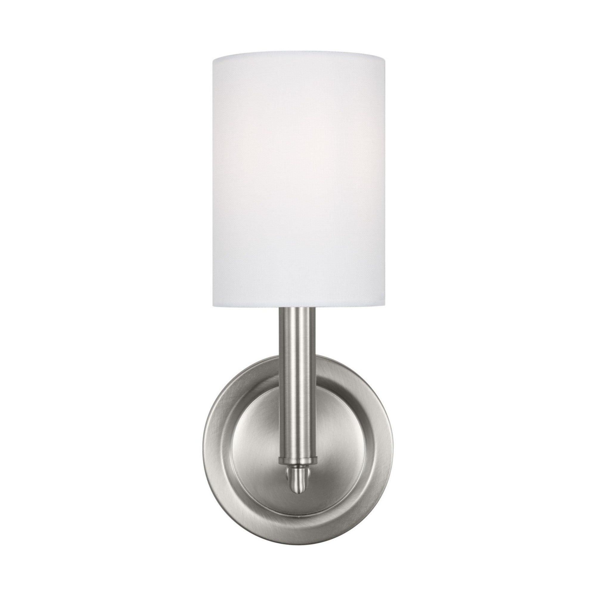 Egmont 12" Wall Sconce, Brushed Steel Finish - Bees Lighting