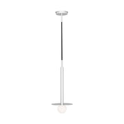 Nodes Short Pendant, Polished Nickel Finish - Bees Lighting