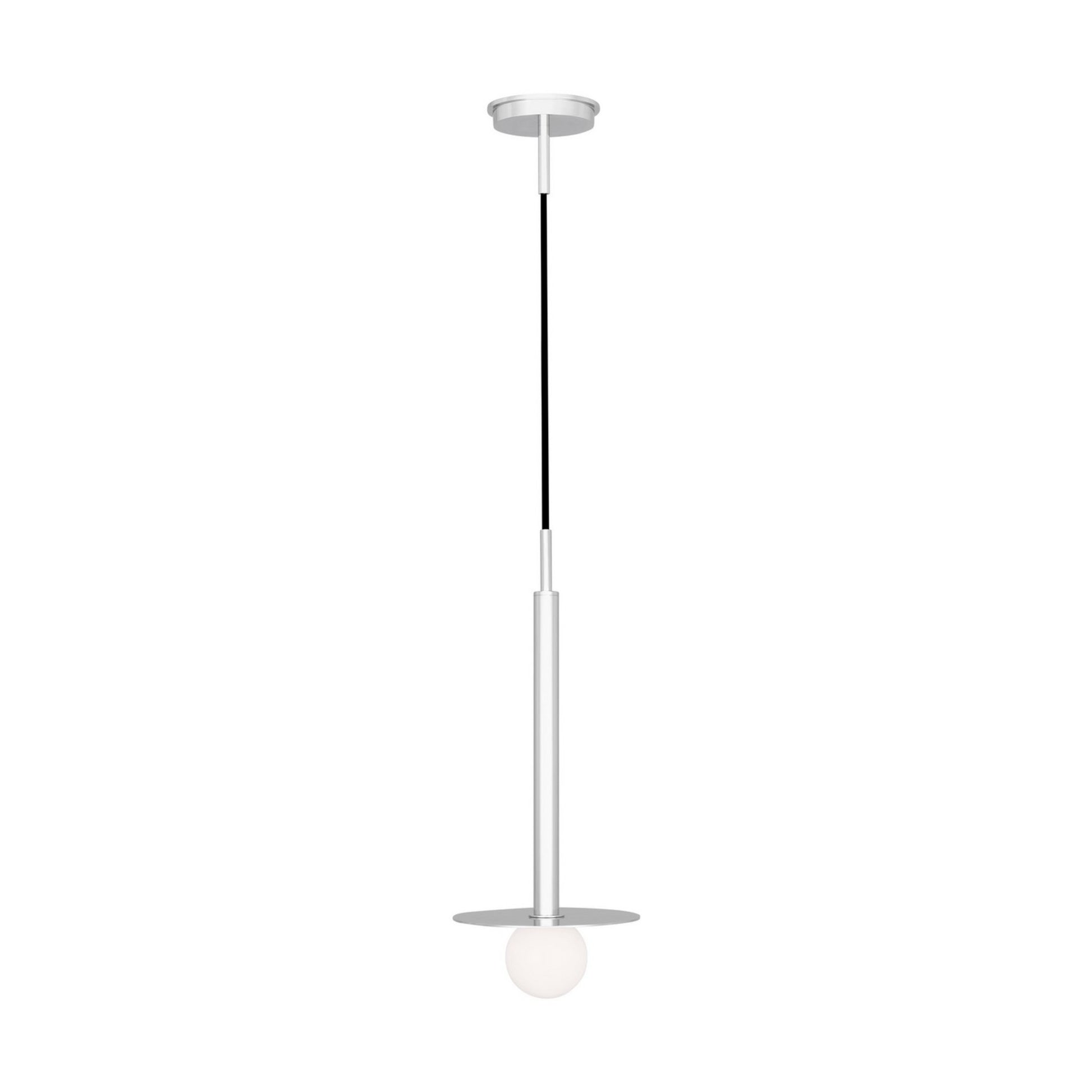 Nodes Short Pendant, Polished Nickel Finish - Bees Lighting