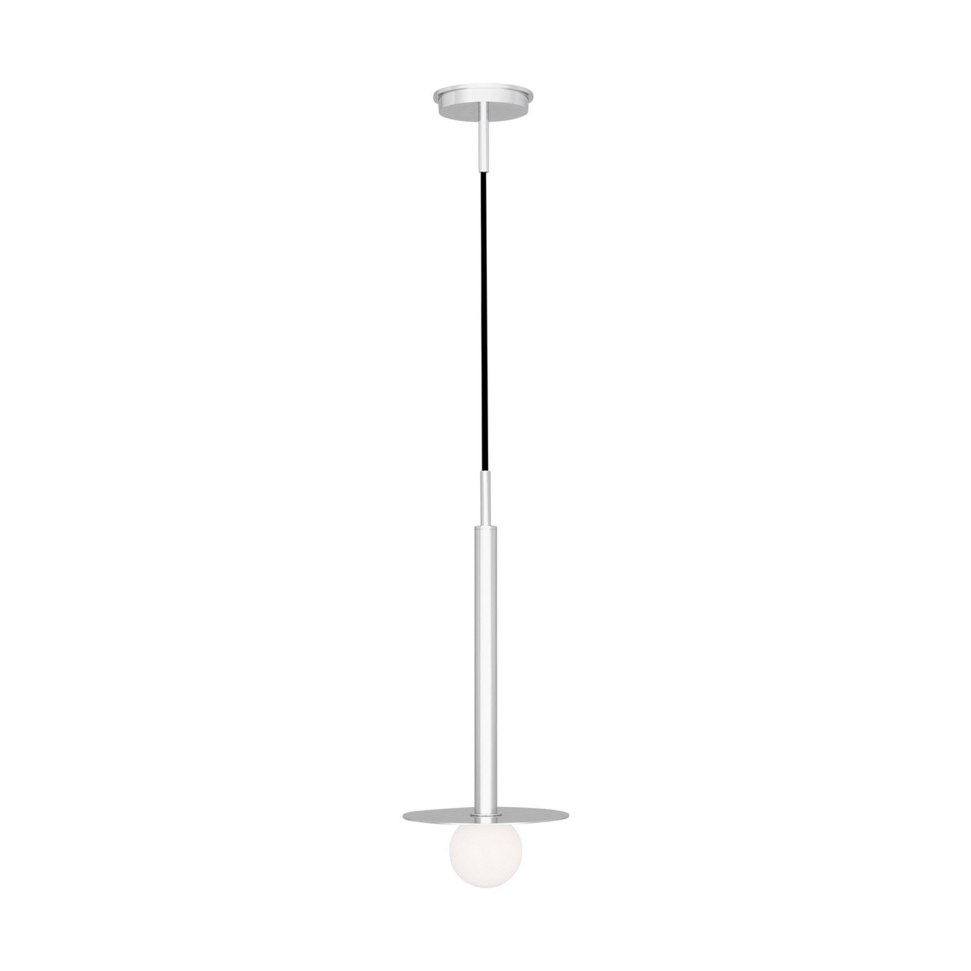 Nodes Short Pendant, Polished Nickel Finish - Bees Lighting