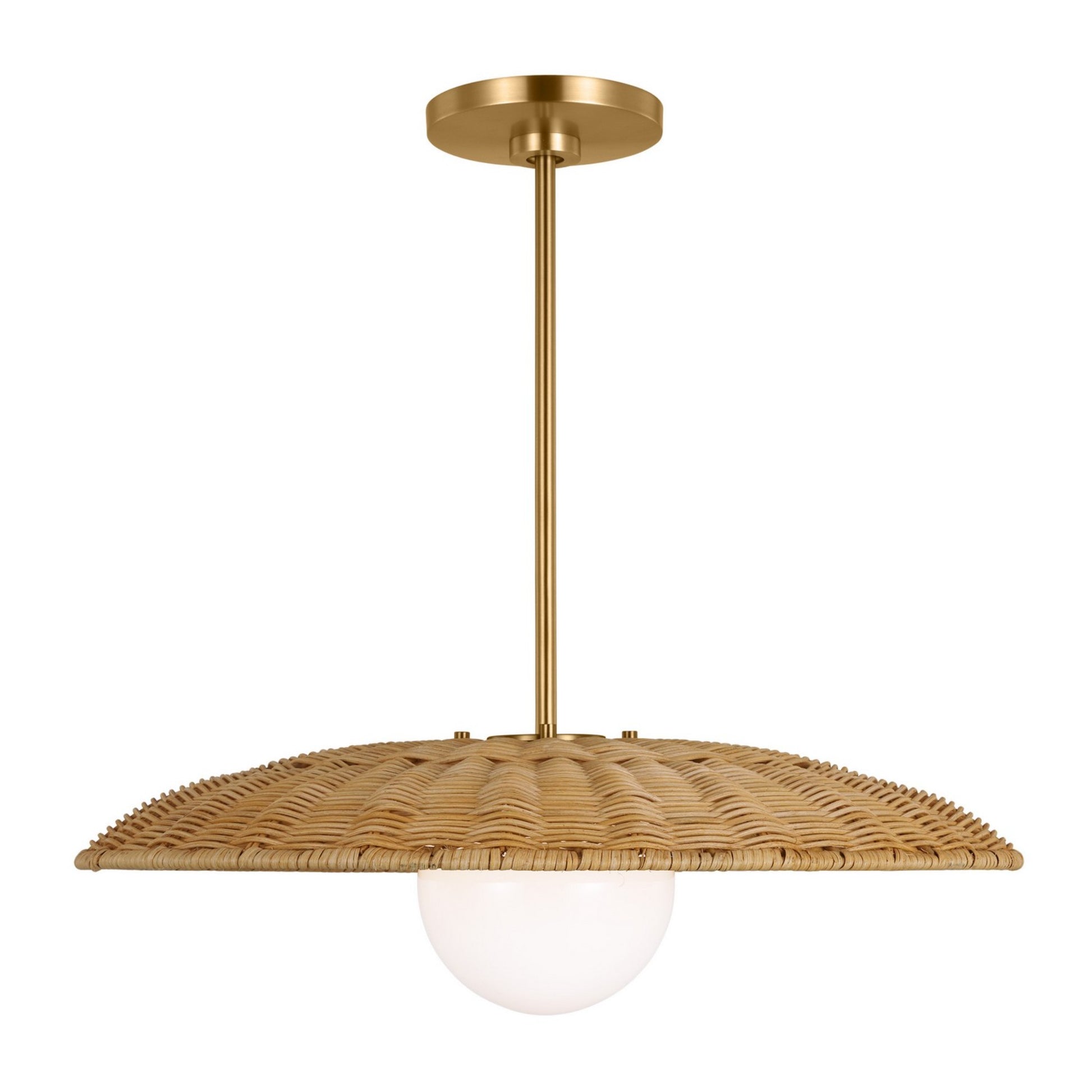 Mari 22" Large Pendant, Burnished Brass Finish - Bees Lighting
