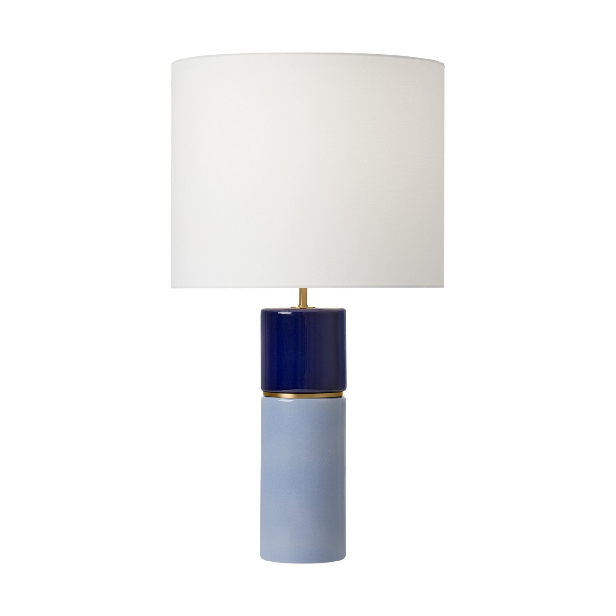 Cade Large Table Lamp, Polar Blue Finish - Bees Lighting