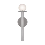 Nodes 17" Single Sconce, Polished Nickel Finish - Bees Lighting