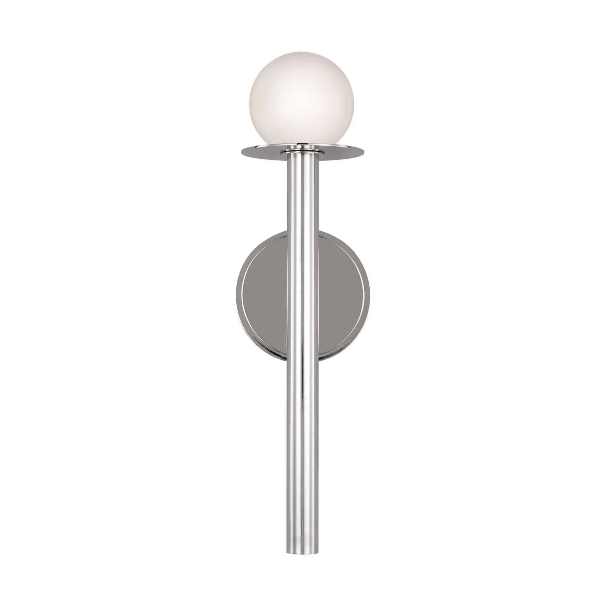 Nodes 17" Single Sconce, Polished Nickel Finish - Bees Lighting