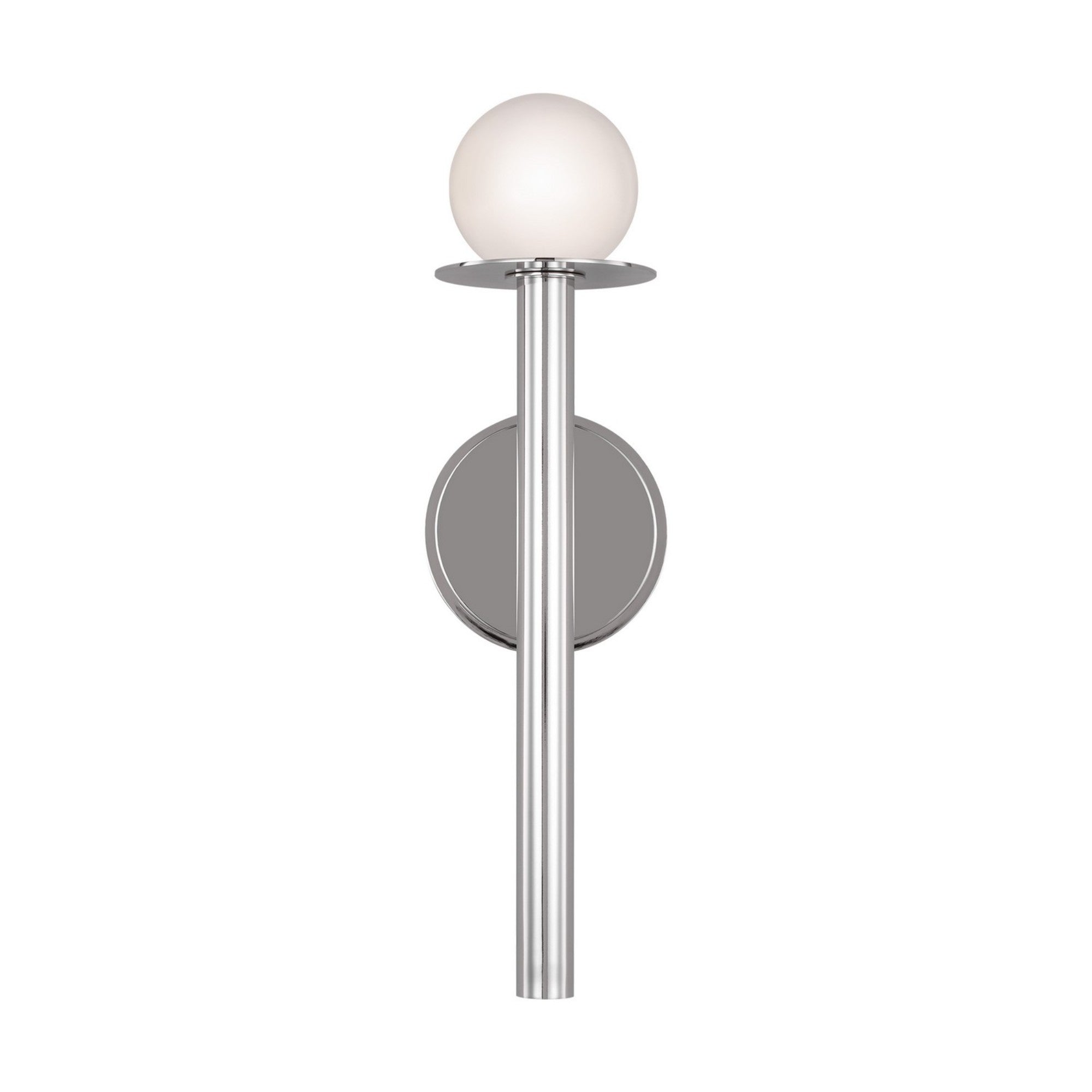Nodes 17" Single Sconce, Polished Nickel Finish - Bees Lighting