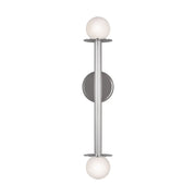 Nodes 24" Double Sconce, Polished Nickel Finish - Bees Lighting
