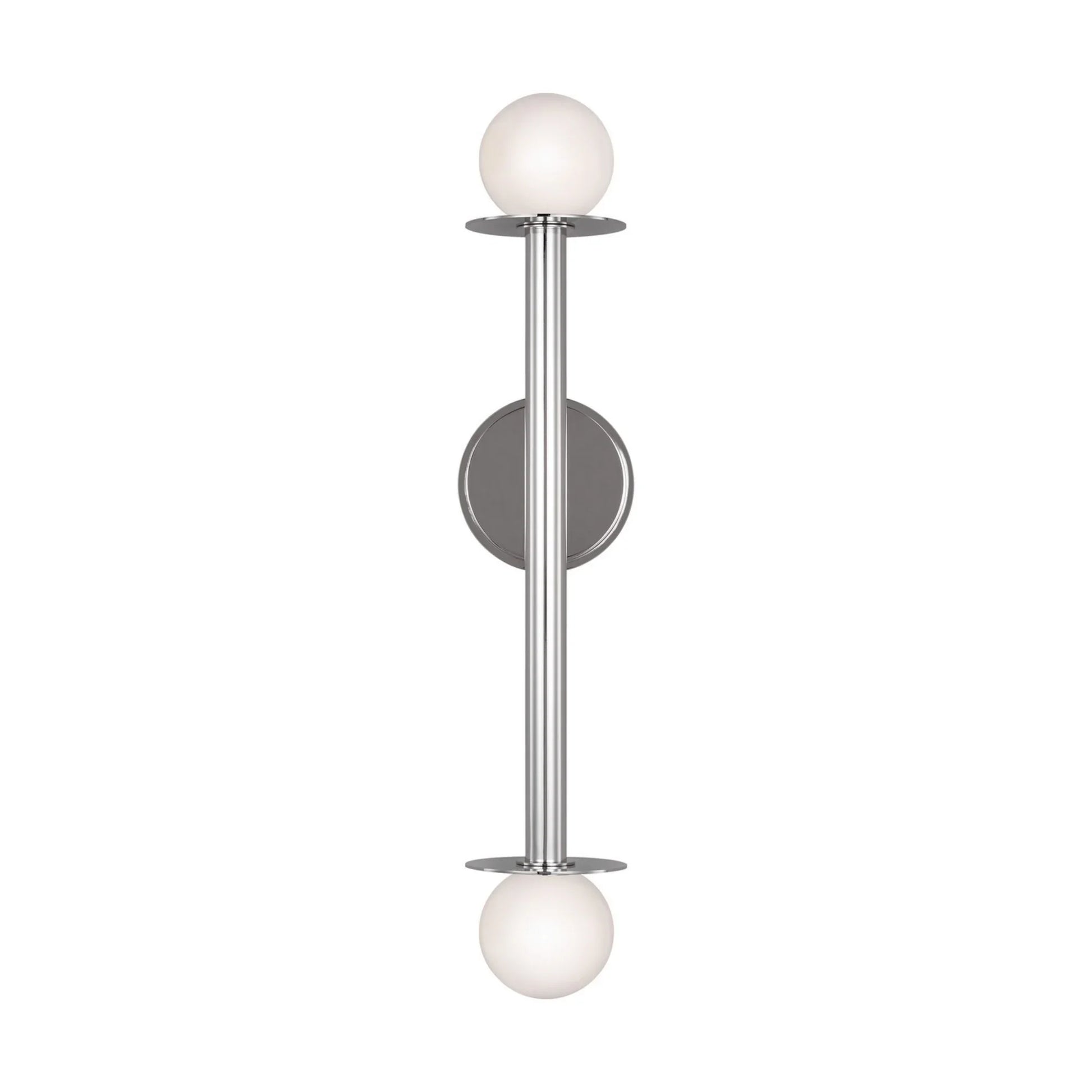 Nodes 24" Double Sconce, Polished Nickel Finish - Bees Lighting