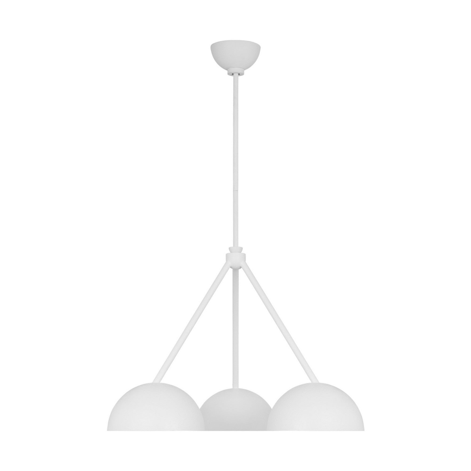 Beaunay 26" 3-Light Medium Chandelier, Cast Plaster Finish - Bees Lighting