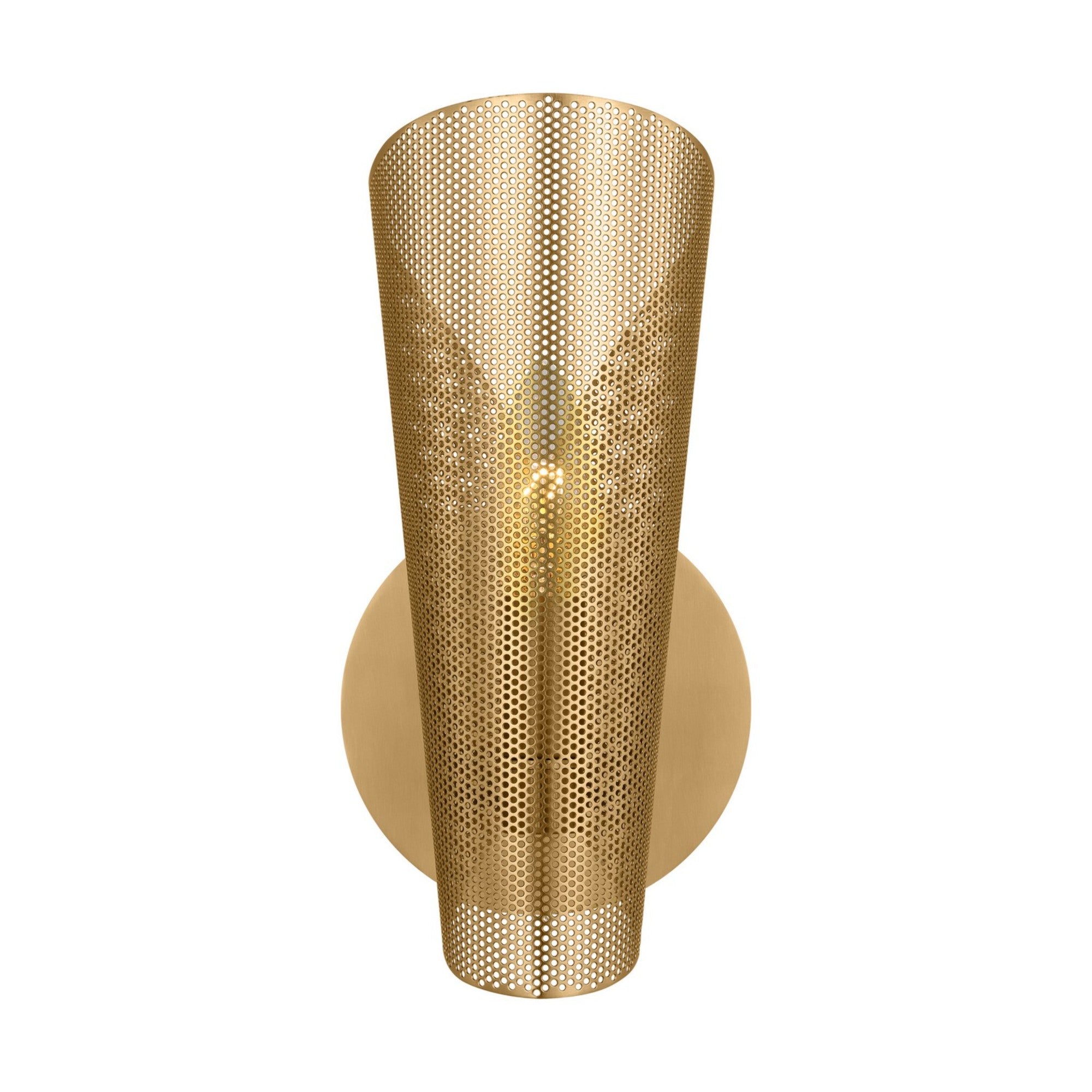 Plivot 11" Wall Sconce, Burnished Brass Finish - Bees Lighting