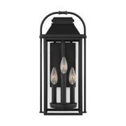 Wellsworth 18" 3-Light Small Lantern, Textured Black Finish - Bees Lighting