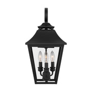 Galena 19" 3-Light Medium Wall Lantern, Textured Black Finish - Bees Lighting