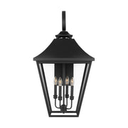 Galena 33" 4-Light X-Large Wall Lantern, Textured Black Finish - Bees Lighting