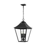 Galena 13" 4-Light Small Pendant, Textured Black Finish - Bees Lighting