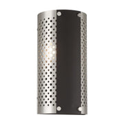 Noho 14" 2-Light Wall Sconce, Brushed Nickel & Sand Coal Finish - Bees Lighting